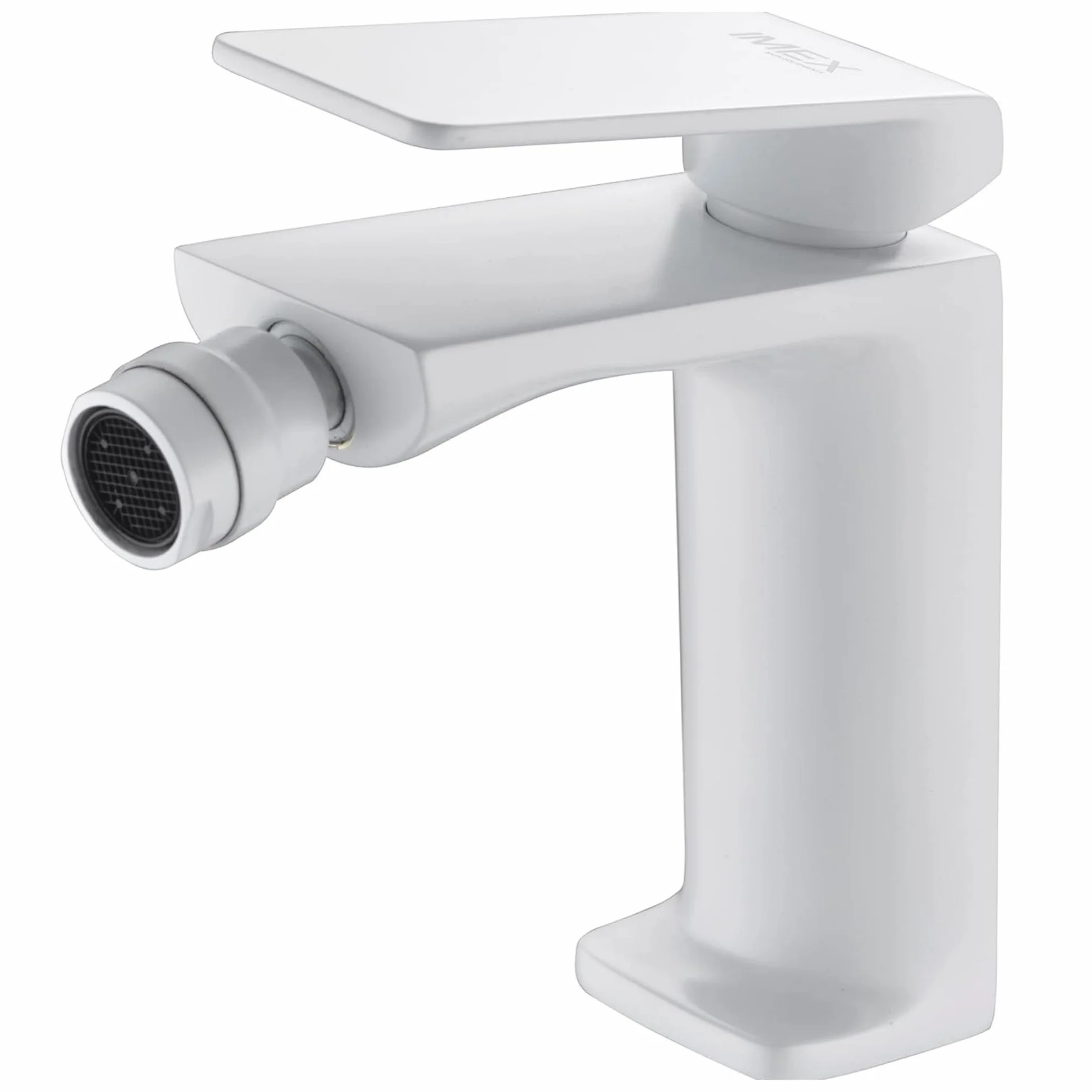 IMEX kran bidetowy, bateria bidetowa, bateria bidetowa, bateria bidetowa z mieszaczem ciepłej i zimnej wody, bateria Bidet, łatwa instalacja, seria Fidżi, matowa biel