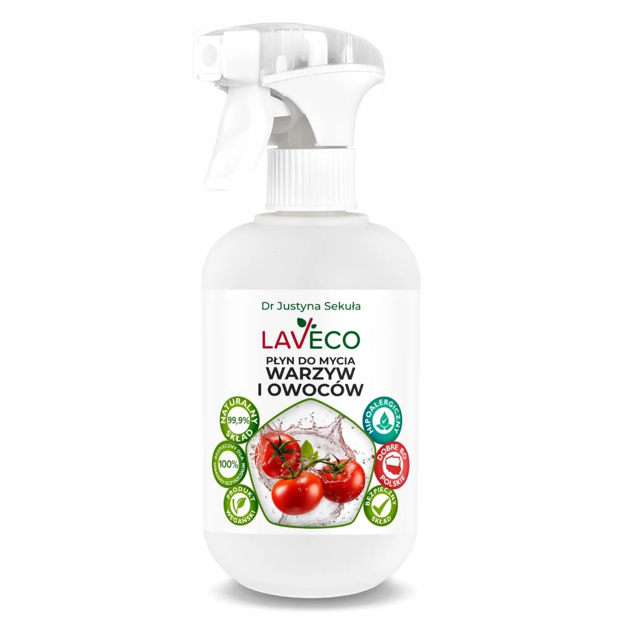 Naturalny płyn do mycia warzyw i owoców - LAVECO (0,5 l)