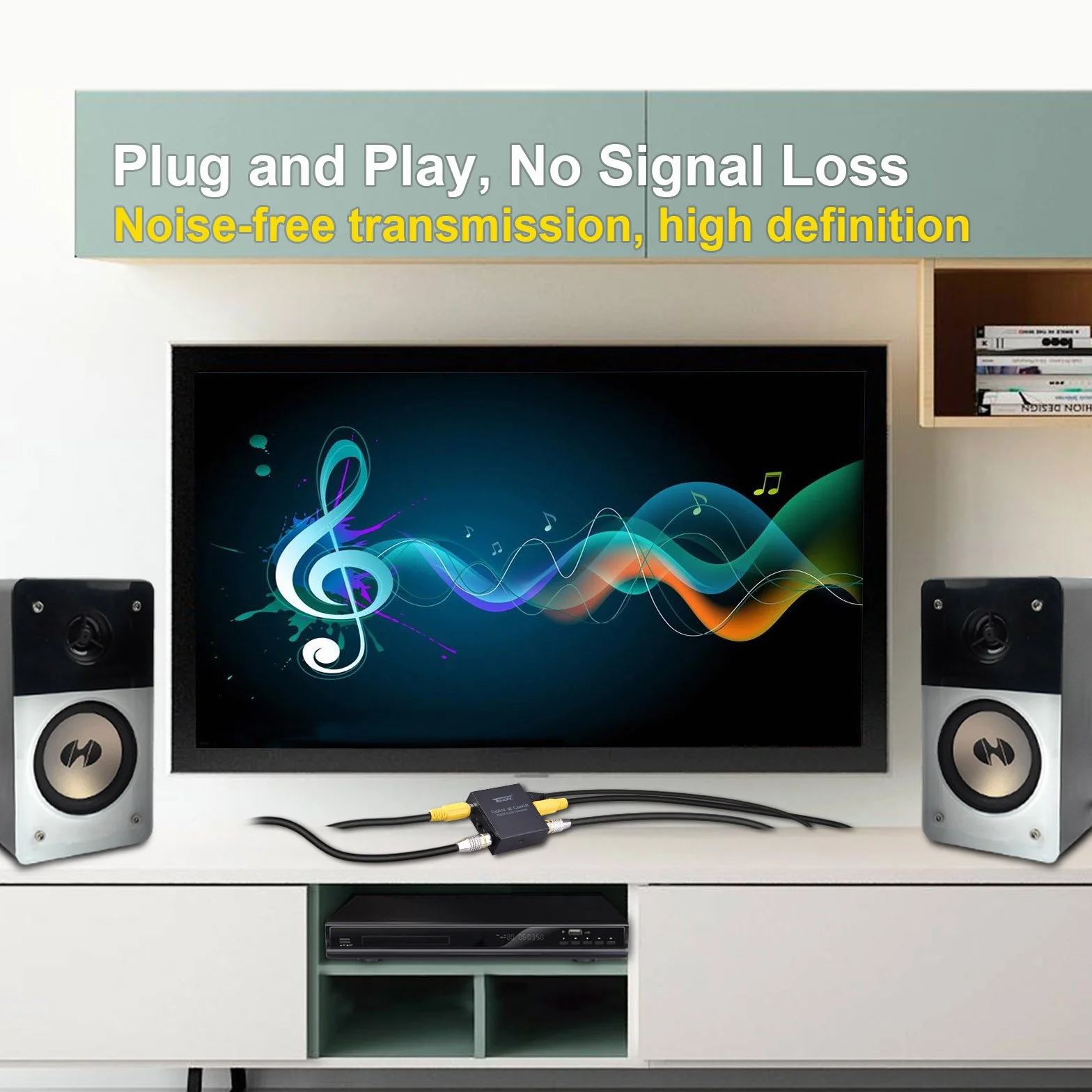 Tendak Dwukierunkowy optyczny SPDIF Toslink do współosiowego cyfrowego konwertera audio, koncentryczny na optyczny SPDIF Toslink cyfrowy rozdzielacz audio z kablem USB