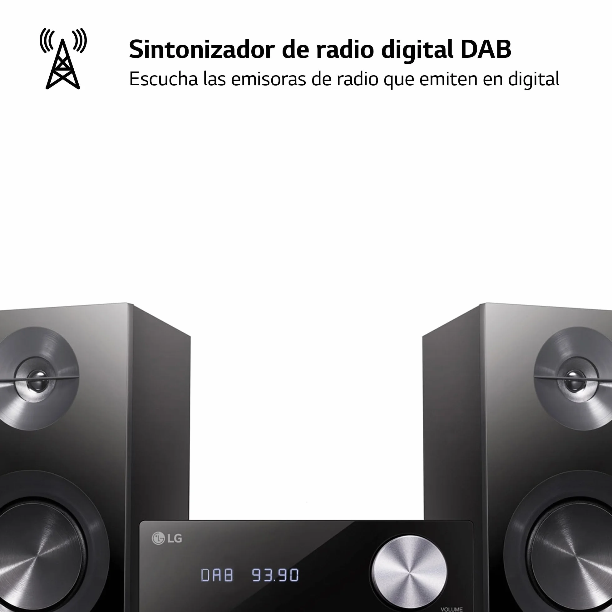 LG CM2460DAB Zestaw Stereo 100W Czarny