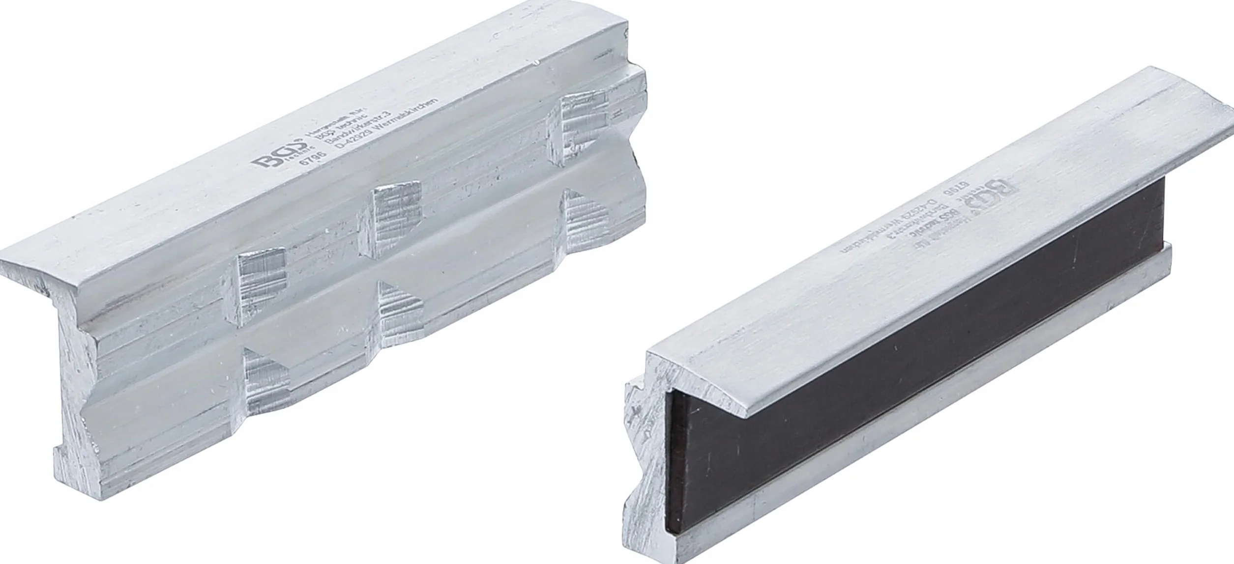 BGS 6796 | Szczęki ochronne do imadła | aluminium | szerokość 100 mm | 2 szt.