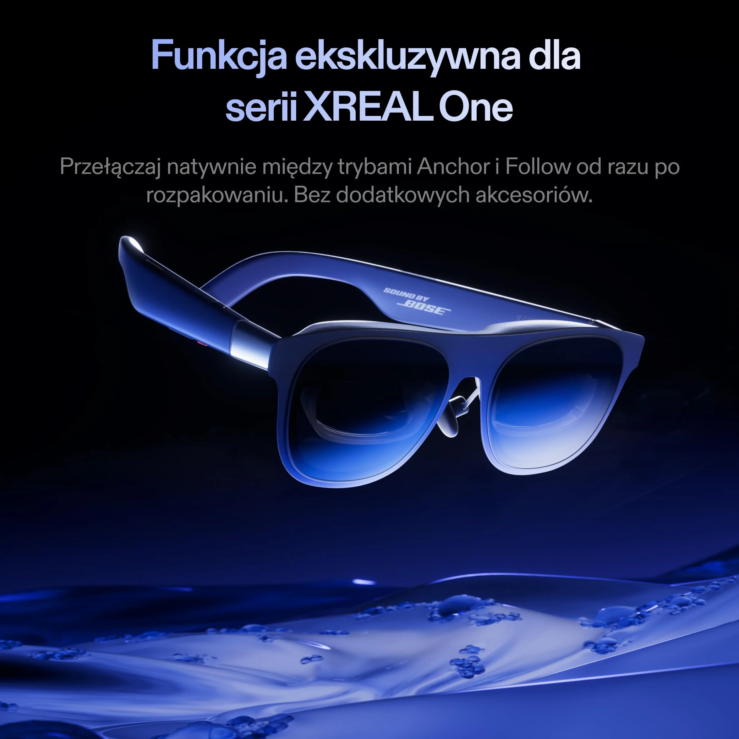 XREAL 1S AR/XR Okulary, 500" Ekran Wirtualny, Pole Widzenia 52°, Natywny 3DoF, REAL 3D AR Okulary z Chipem X1, Obsługują Wszystkie Urządzenia USB-C DP i iPhone 17/16/15, ROG/SteamDeck