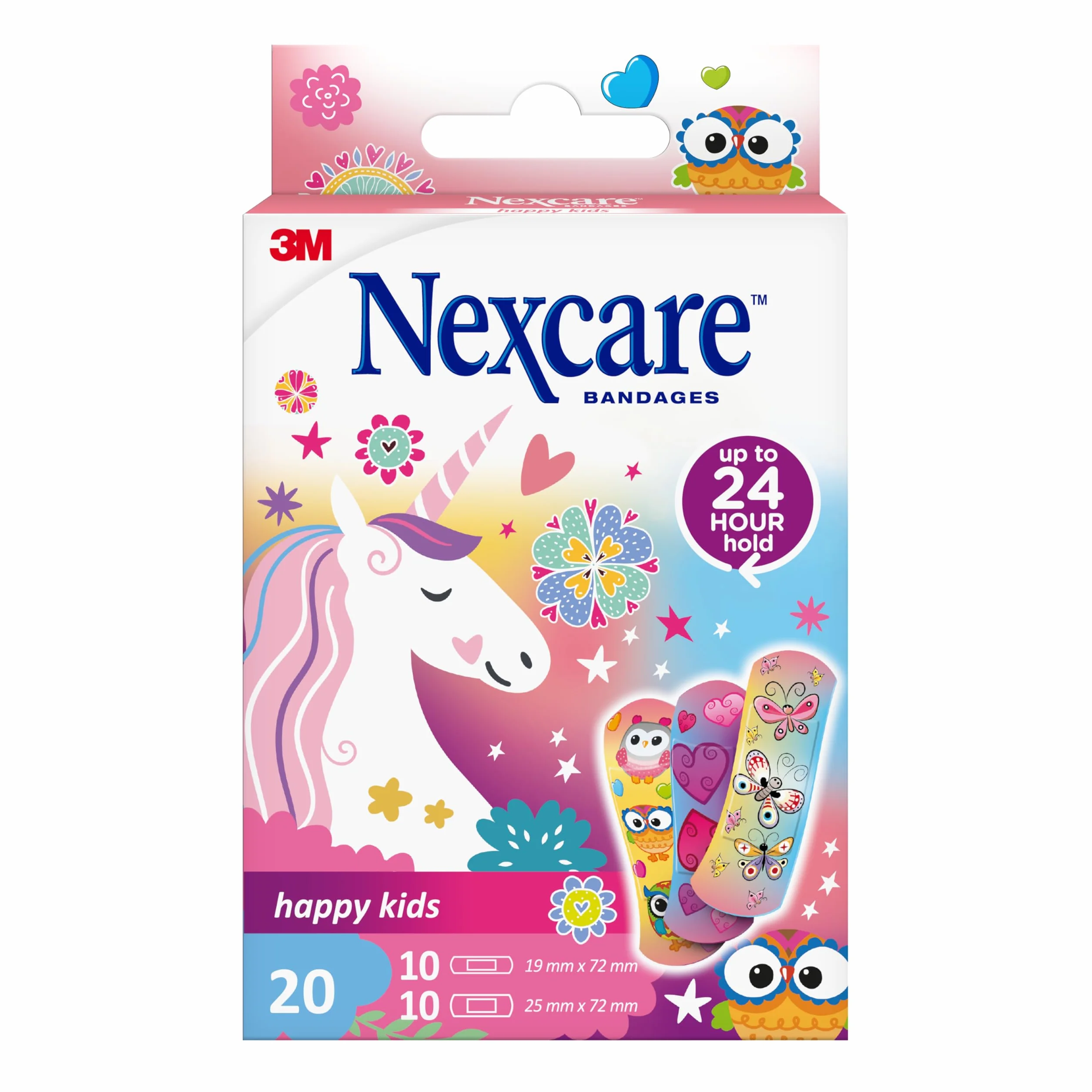 Nexcare Happy Kids Magic Różne paski, 20 sztuk