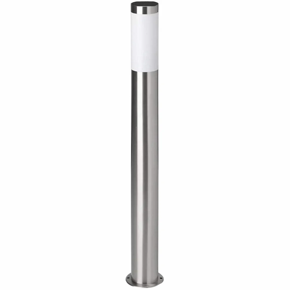 CGC ASTER Zewnętrzna latarnia/lampa słupkowa 100 cm ze stali nierdzewnej do ogrodu, patio, ganku, tarasu, ścieżki, podjazdu 220-240V, E27, IP54