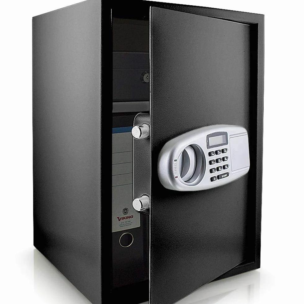 BITUXX® elektroniczny sejf, sejf ścienny, szafka na pieniądze, na pieniądze, sejf na pieniądze, sejf na dokumenty, kolor czarny