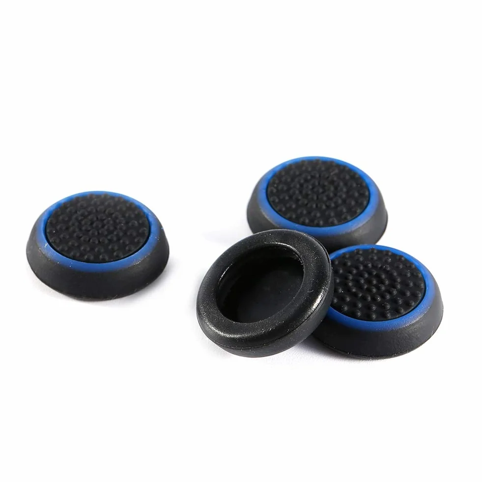 Joystick Zapasowe Nakładki, Uchwyty na Kciuk Kontrolera, 4 szt. Zamiennik Silikonowy Uchwyt na Kciuk Osłona Joysticka Do Dla (BLUE)