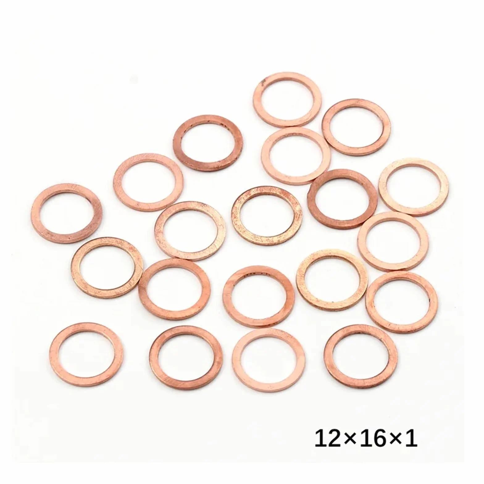 Podkładki, 20 szt. podkładek miedzianych z płaskim pierścieniem uszczelniającym, dystansowych, elementów złącznych(M20X26X1.5mm)