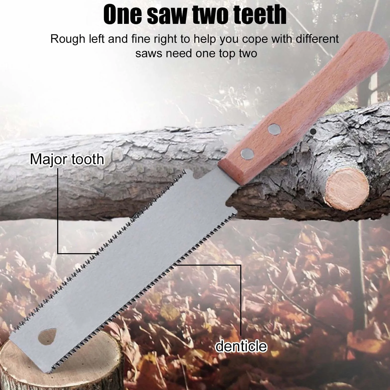Japońska piła ręczna, piła do drewna Molbory, 150 mm, piła ciągnąca z ergonomicznym drewnianym uchwytem, japońska piła, piła ręczna, lekka piła ciągnąca do precyzyjnego cięcia twardego i miękkiego