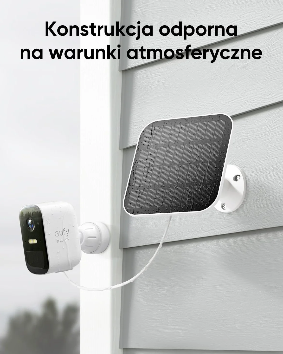 eufy Security,eufyCam 2C 2-Cam Kit,zewnętrzna kamera bezpieczeństwa,bezprzewodowy system ochrony domu z180-dniową żywotnością baterii, kompatybilność z HomeKit (Dwie kamery + panele słoneczne)