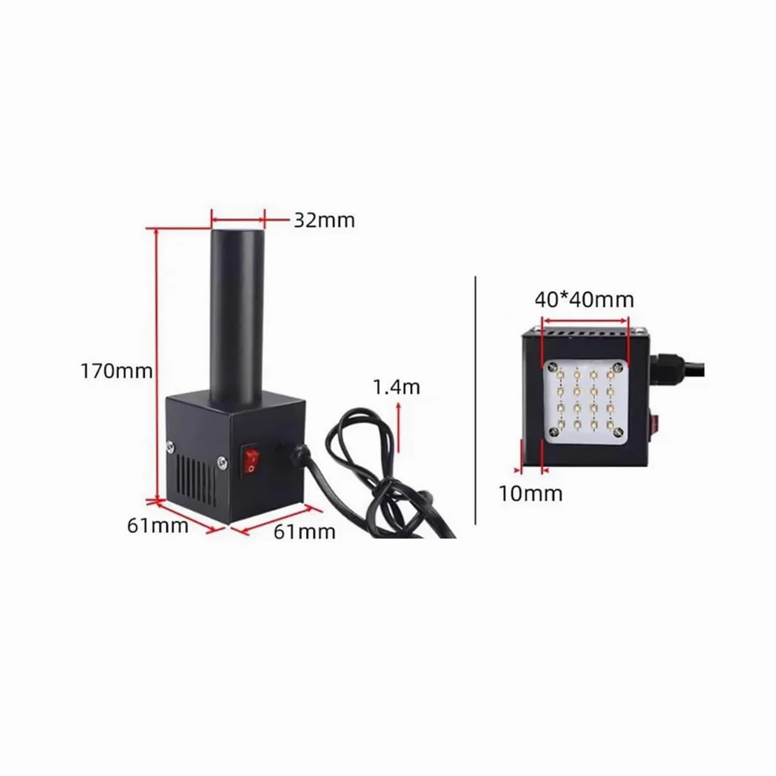 Ręczna lampa LED do utwardzania UV 85-265 V do kleju UV i naprawy płytek drukowanych suszenie specjalistyczne światło UV