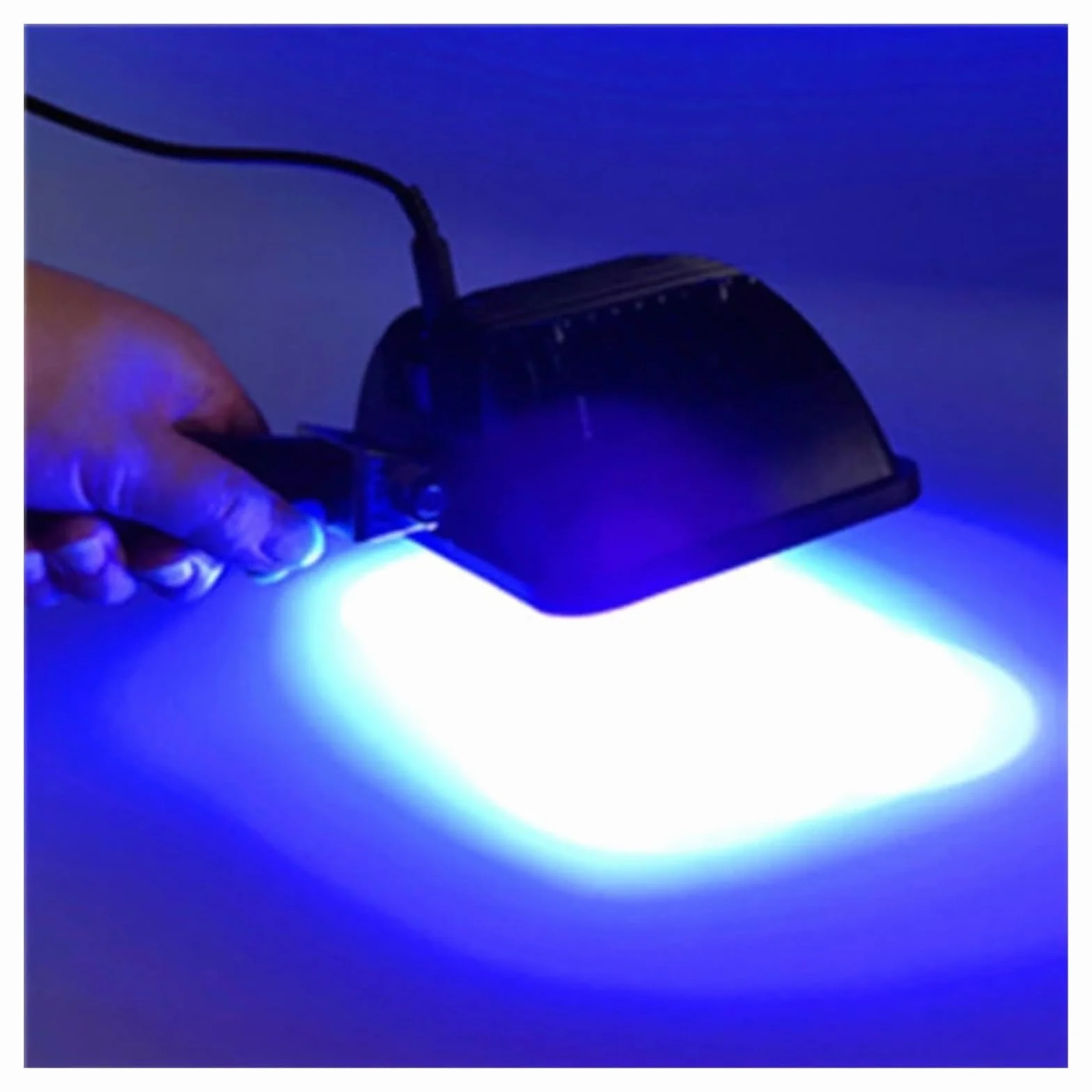 Światło UV LED, przenośna lampa polimeryzacyjna UV 300 W 395 nm, uchwyt UV lampa bezcieniowa, bez cienia lampa do wykrywania wad, światłoczuła lampa z żywicy do paznokci