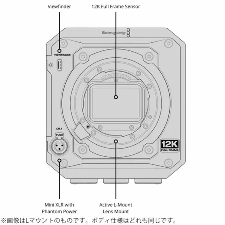 Blackmagic Design PYXIS 12K EF Compact Camera with EF-Mount
