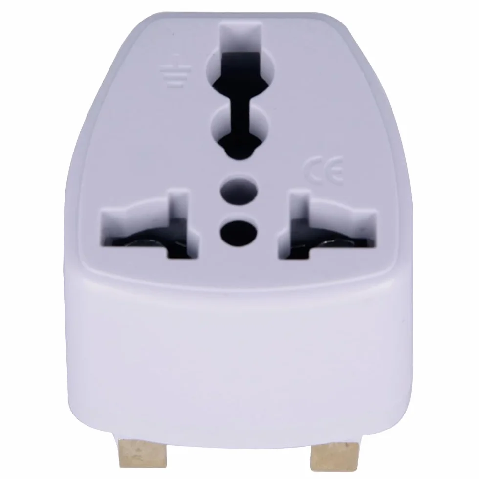 Adapter wtyczki podróżnej typ G uniwersalny biały
