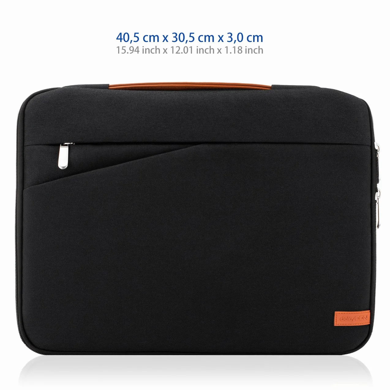 deleyCON Torba na Laptopa 14-15,6 cala Nylon Czarna