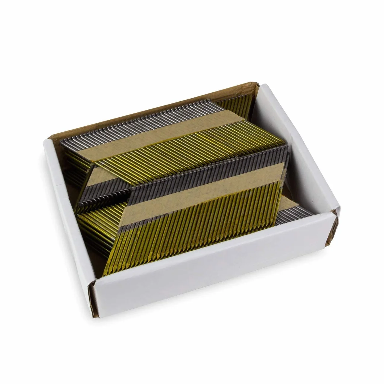 Zestaw 1200 zszywek 34° - Szerokość x długość : 2,87 x 50 - 2,87 x 65 - 3,05 mm x 75 mm - 3,15 mm x 90 mm.