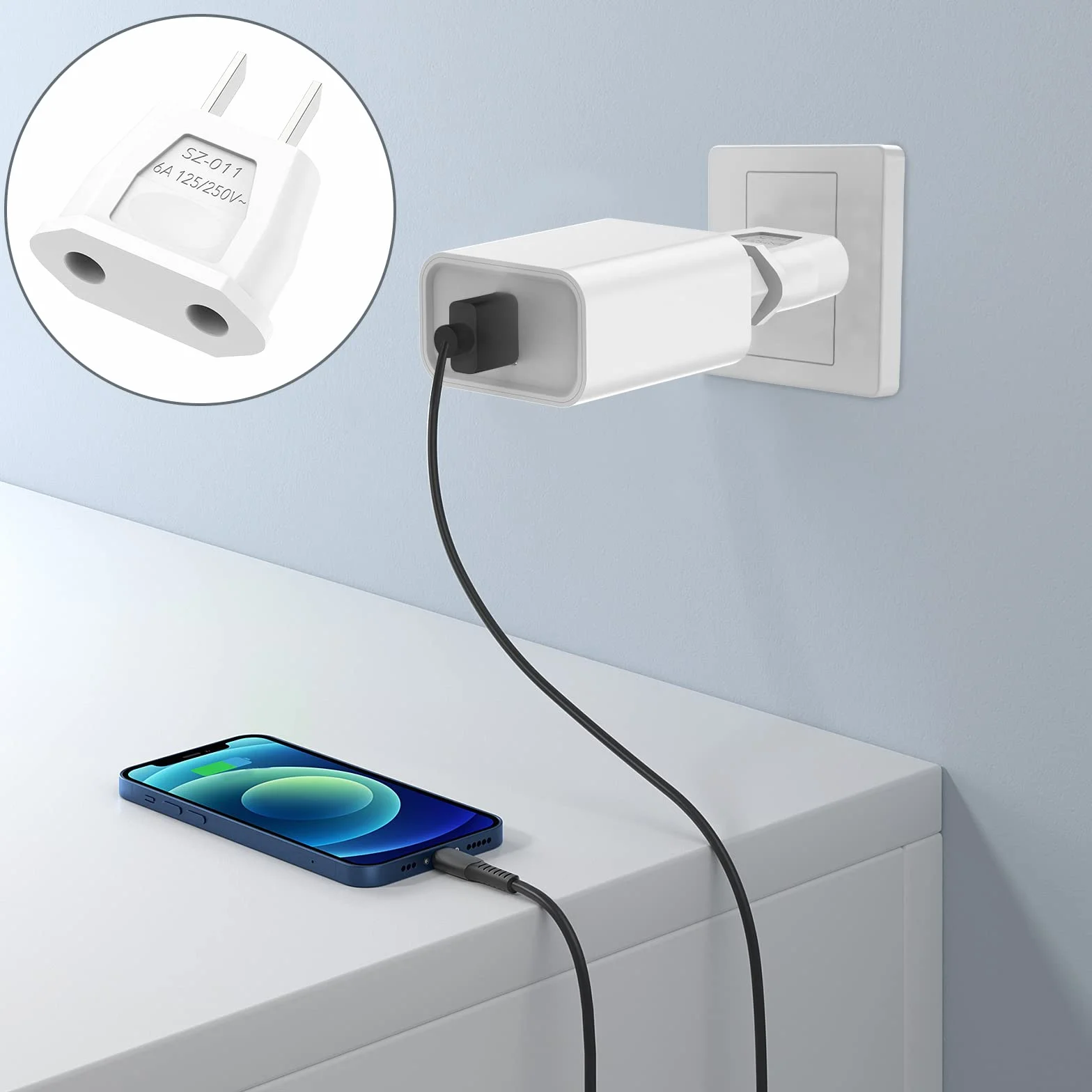 Adapter podróżny VIEVRE 2 sztuki USA Niemcy