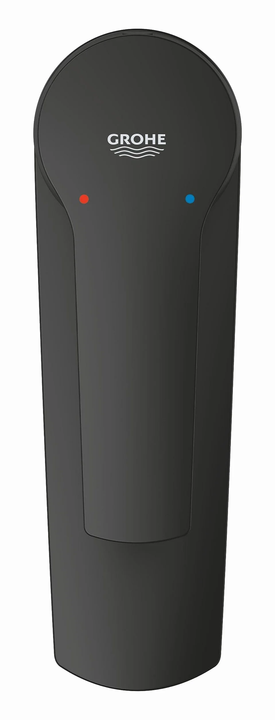 GROHE Start - bateria łazienkowa oszczędzająca wodę (wysokość 17 cm, z zestawem odpływowym Push-open, z narzędziem montażowym), matowa czerń, 235502432