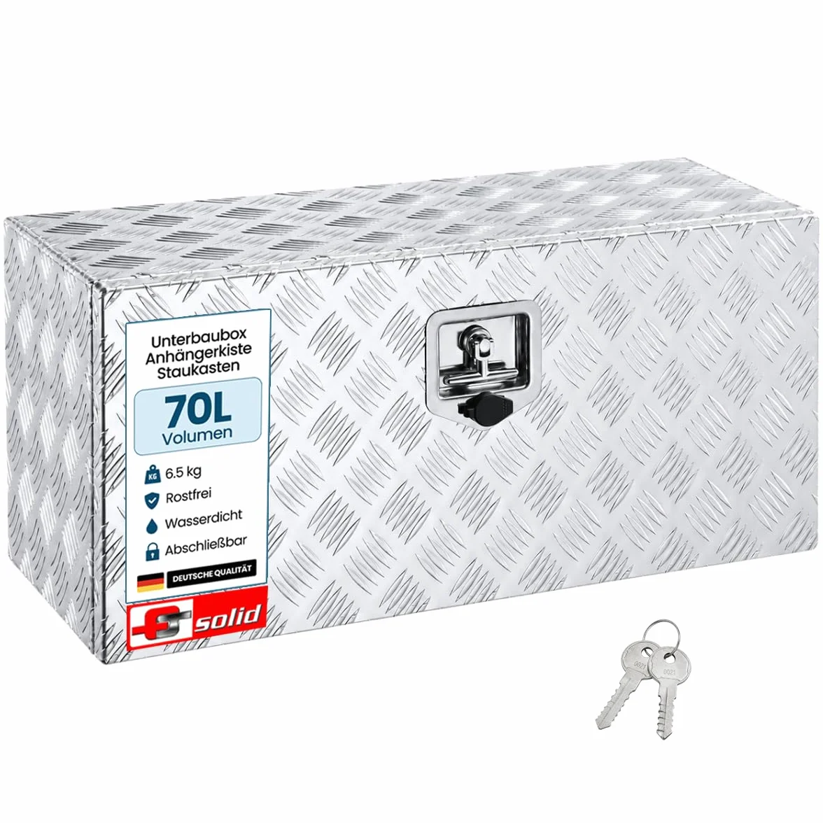 70 l Pudełka do Przechowywania, Pudełko do Przechowywania pod Podłogą, Wykonane z Aluminium
