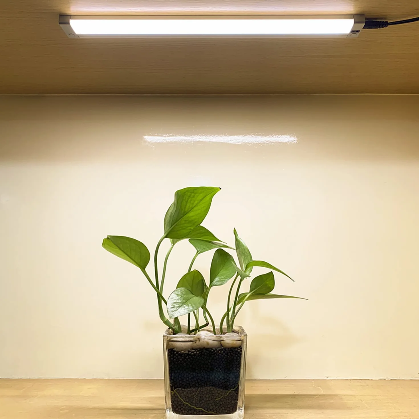 da LIGHT Lampa LED do zabudowy podszafkowej z czujnikiem 26 V, 4 W, 320 lm, 4000 K, naturalna biel, lampa kuchenna, przełącznik bezdotykowy, czujnik podczerwieni, listwa kuchenna, oświetlenie szafki