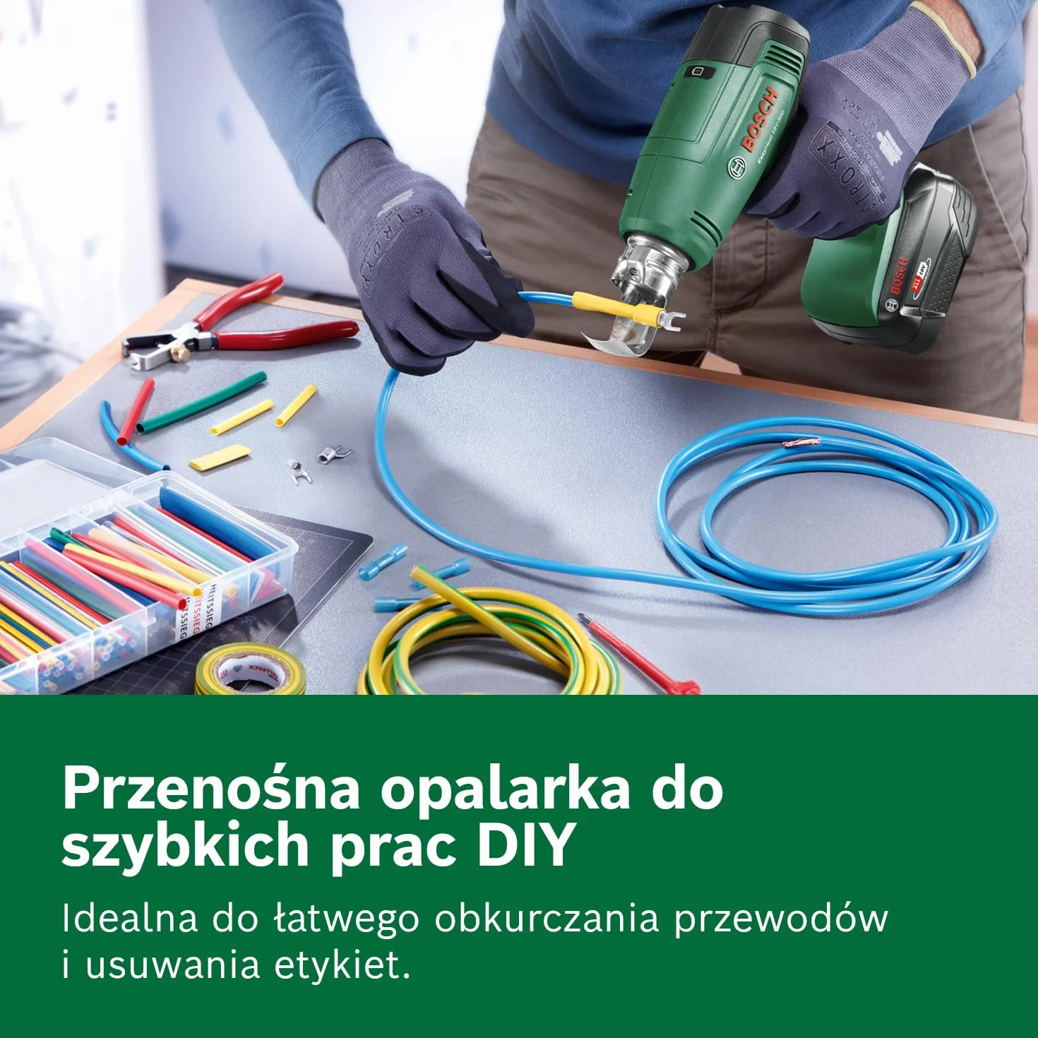 Bosch System 18 V opalarka akumulatorowa EasyHeat 18V-500 (dysza redukcyjna)