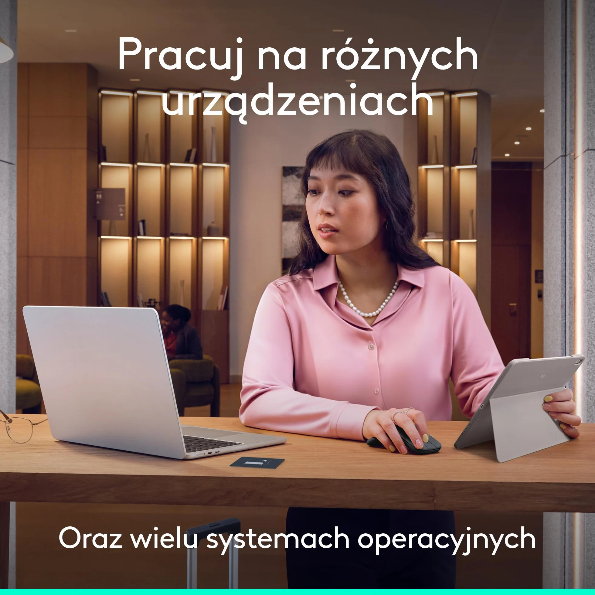 Logitech Mobi Fold przenośna mysz Bluetooth 4K DPI czarna