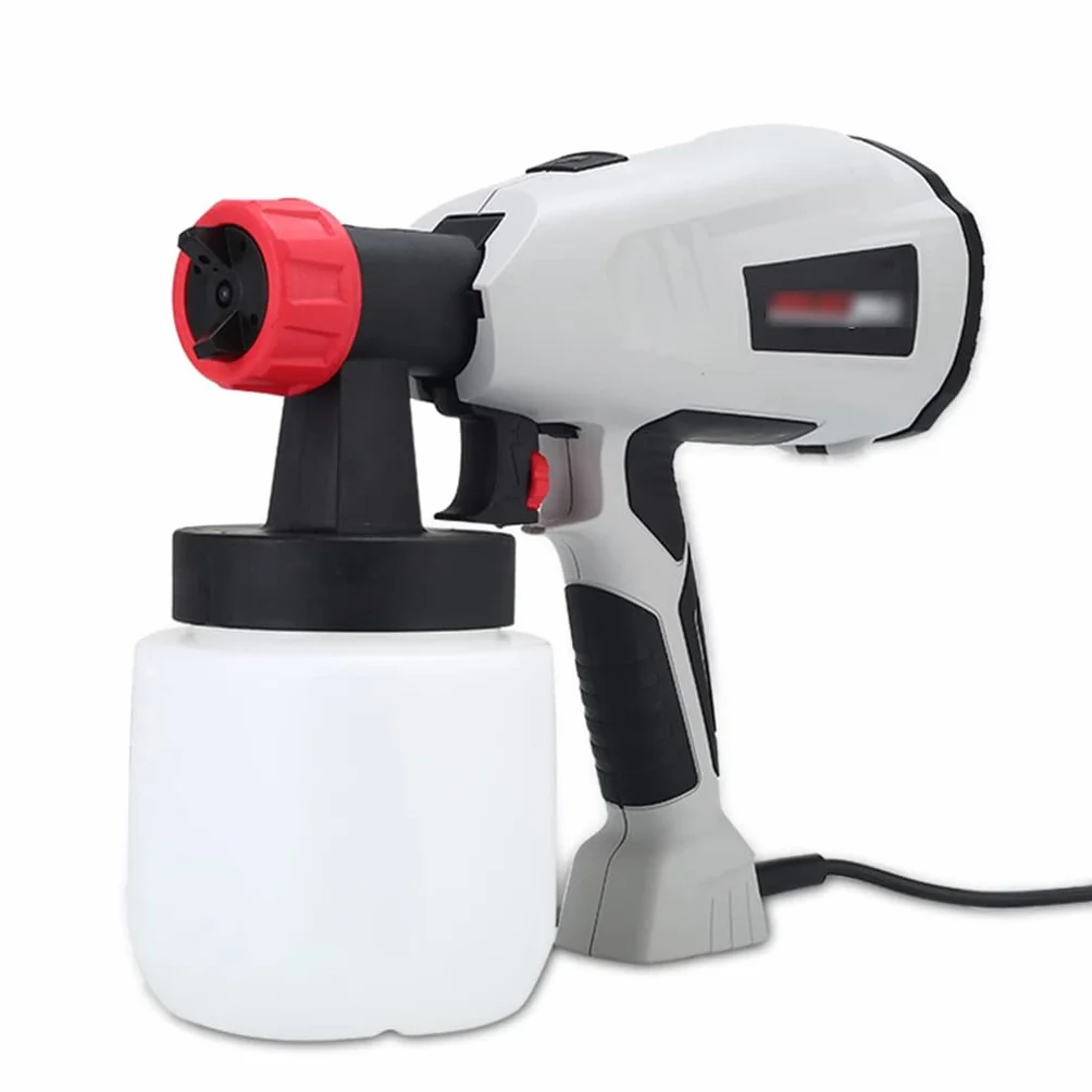 Elektryczny pistolet natryskowy z pojemnikiem na farbę 700 ml i 3 dyszami do malowania ścian, sufitu, drewna, metalu, ogrodzenia