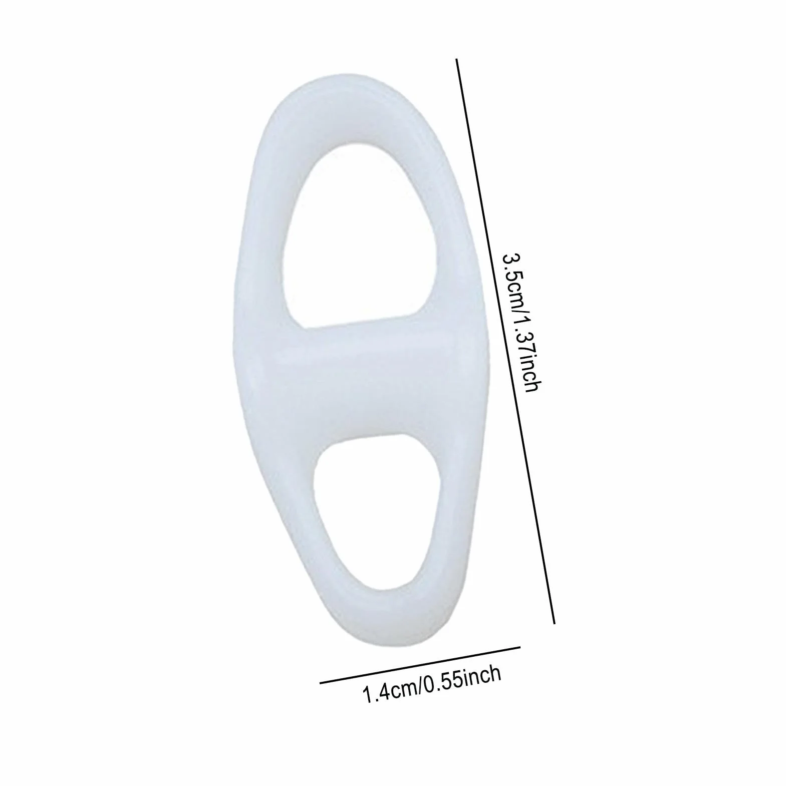 Korektor palców – silikonowy element dystansowy do stóp do palców – ?kka prostownica do du?ych palców, wygodne ortopedyczne separatory palców do nak?adaj?cych si? palców, m?otków,