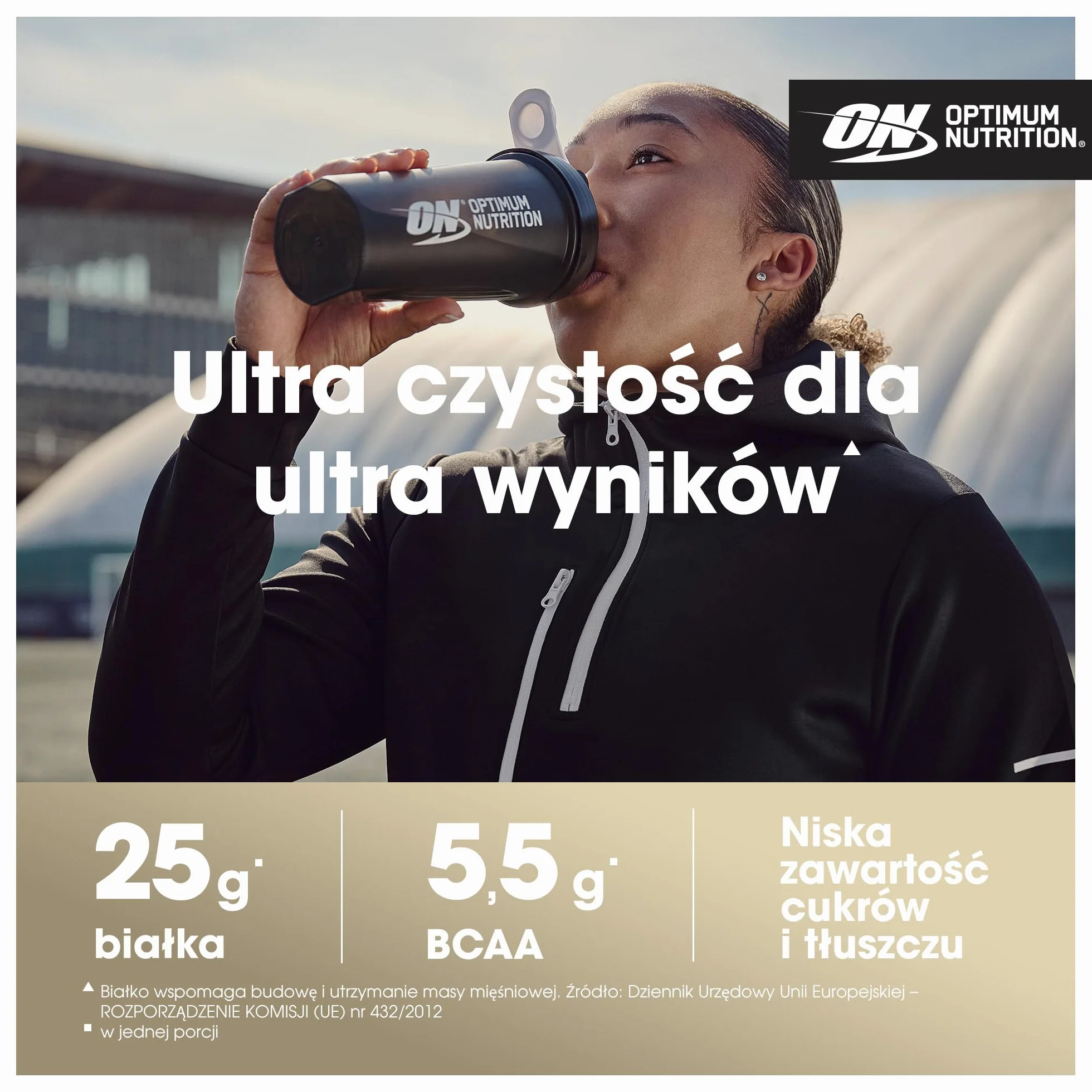 Optimum Nutrition ON Gold Standard 100% Isolate, 100 % Izolat Białka Serwatkowego, BCAA i Glutamina, Przed i po treningu, Smak Czekolada, 31 Porcji, 930 g