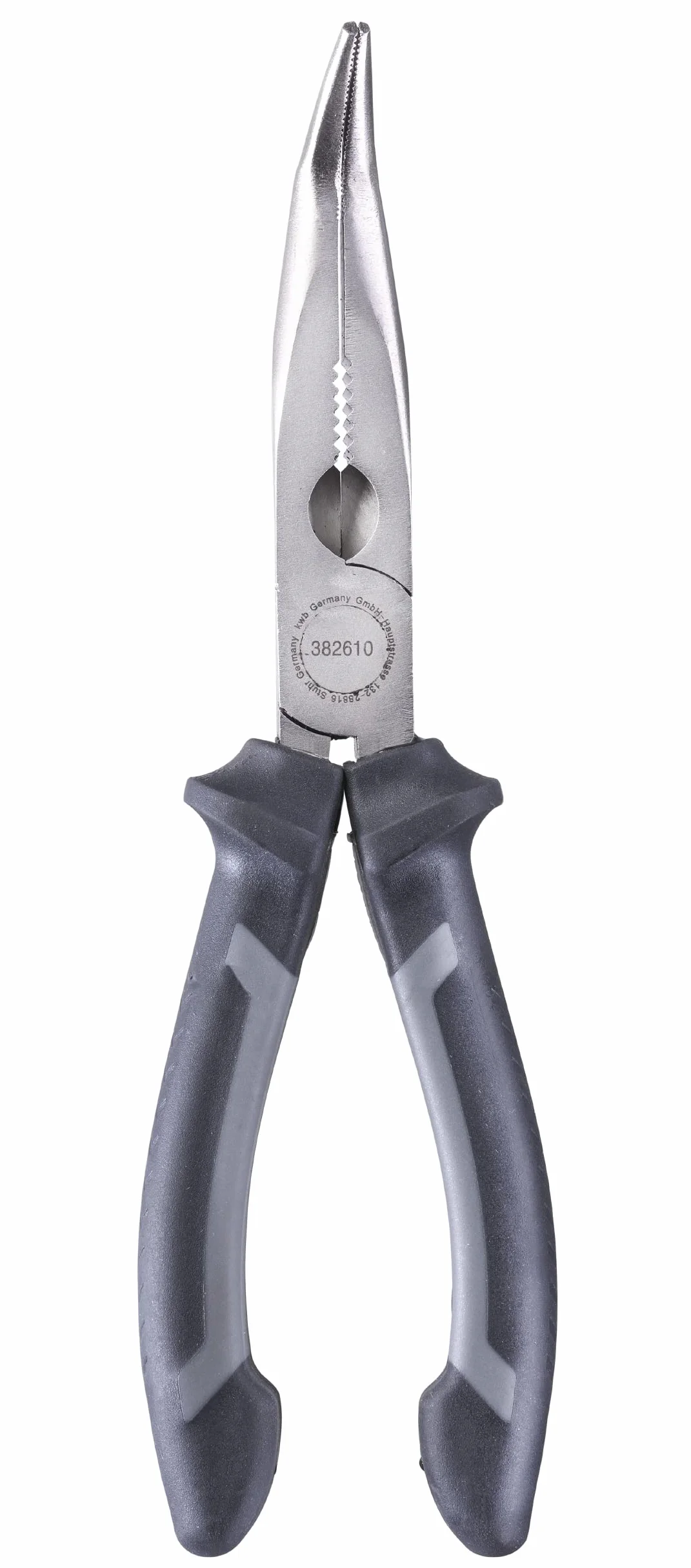kwb Szczypce płaskie/szczypce płaskie 200 mm 382610 zgodnie z DIN ISO 5745 zakrzywiony kształt, krawędzie tnące hartowane, stal CV