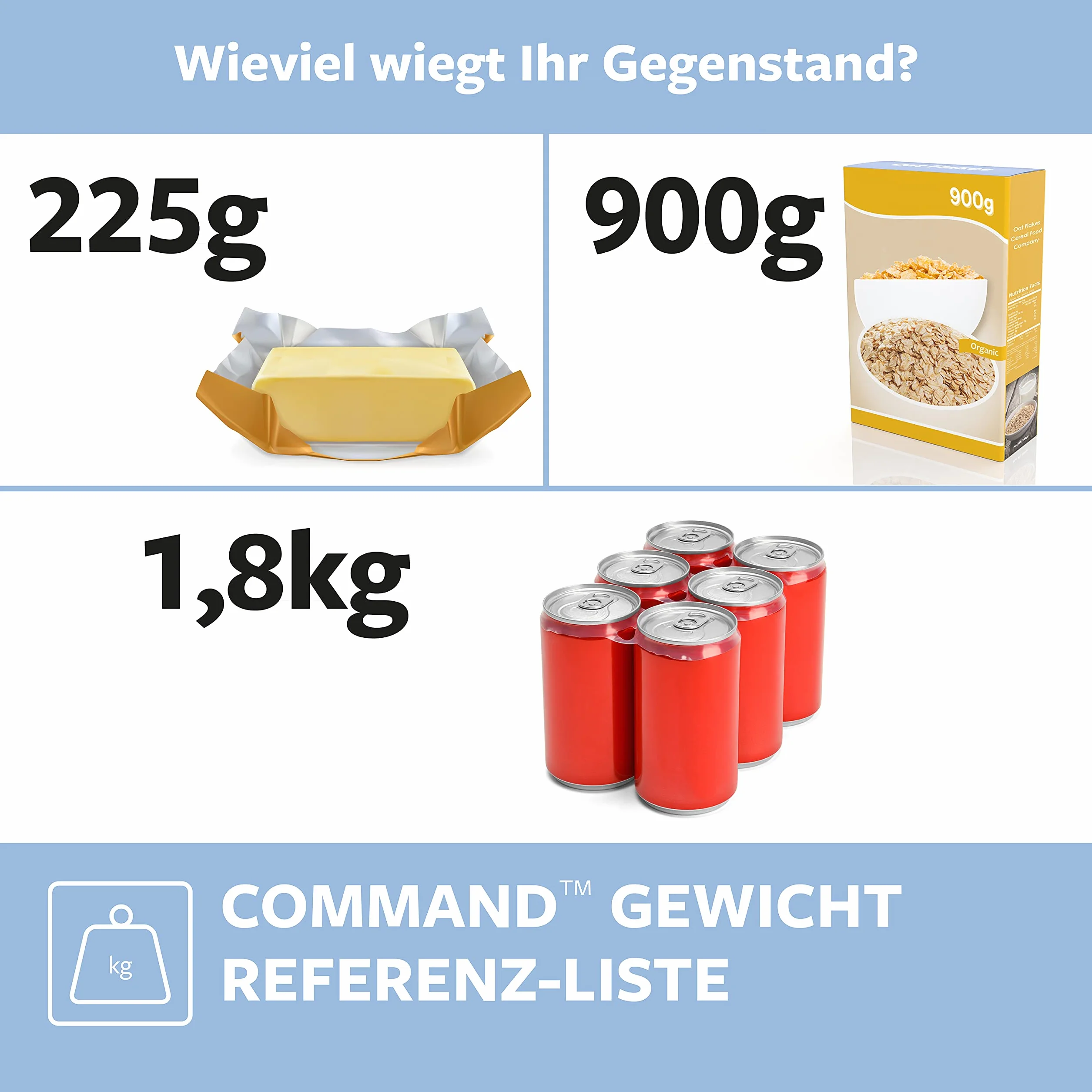 Command 17026CLR Dekoracyjne Klipsy, Rozmiar XS, 20 Klipsów z 24 Paskami, Przezroczyste