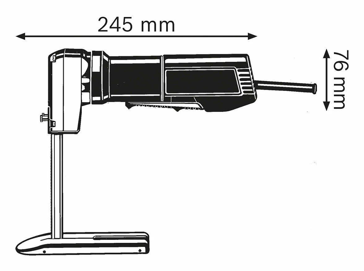Bosch Professional: piła do tworzyw piankowych GSG 300 (głębokość cięcia w piance: 300 mm, 350 W, stopka, skrobak)