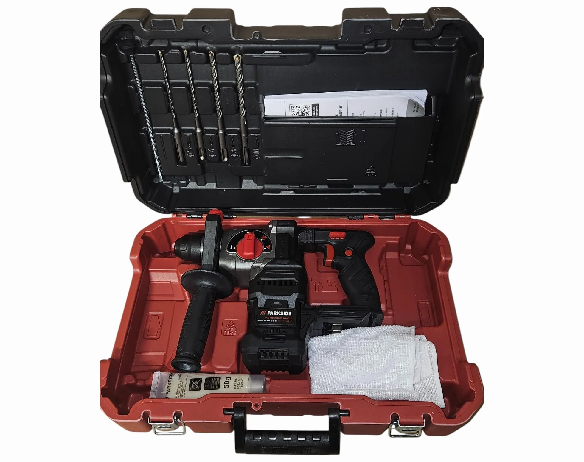 Bezprzewodowy dziurkacz PARKSIDE PERFORMANCE PKHAP 20-Li A1, 20 V