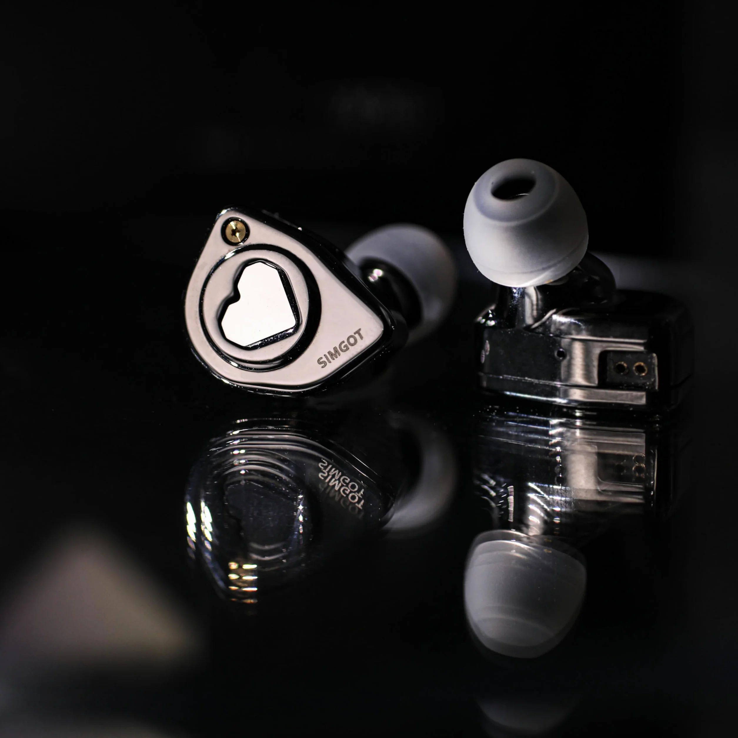 Linsoul SIMGOT EW300 1DD+1Planar+1PZT hybrydowy sterownik douszny, przewodowe słuchawki douszne IEM, słuchawki douszne do gier z odłączanymi dyszami, posrebrzany kabel OFC IEM (edycja standardowa)