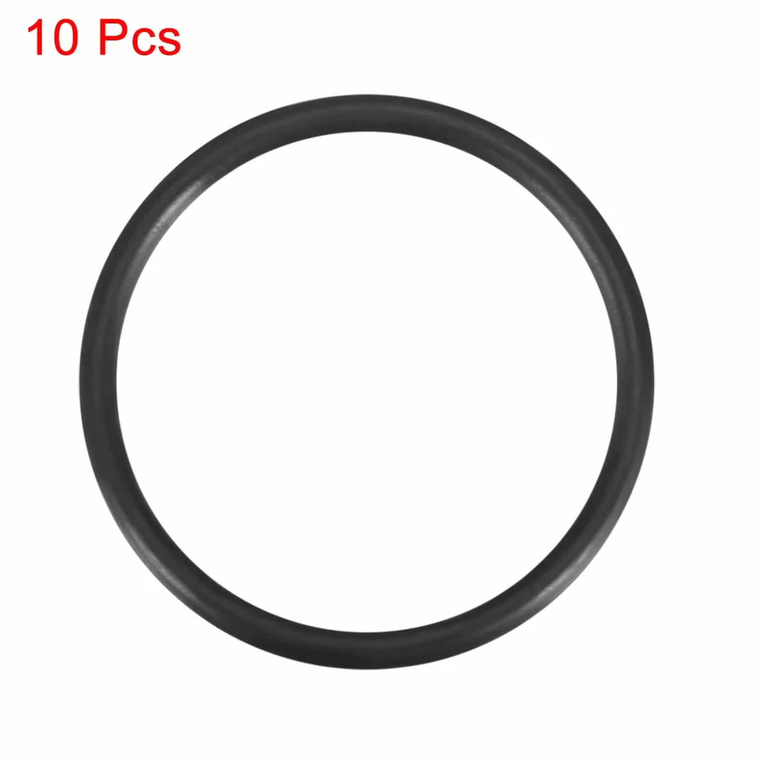 sourcing map 10 szt. Metryczne pierścienie z kauczuku nitrylowego O-ring uszczelka 33 mm AD 29 mm ID 2 mm szerokość