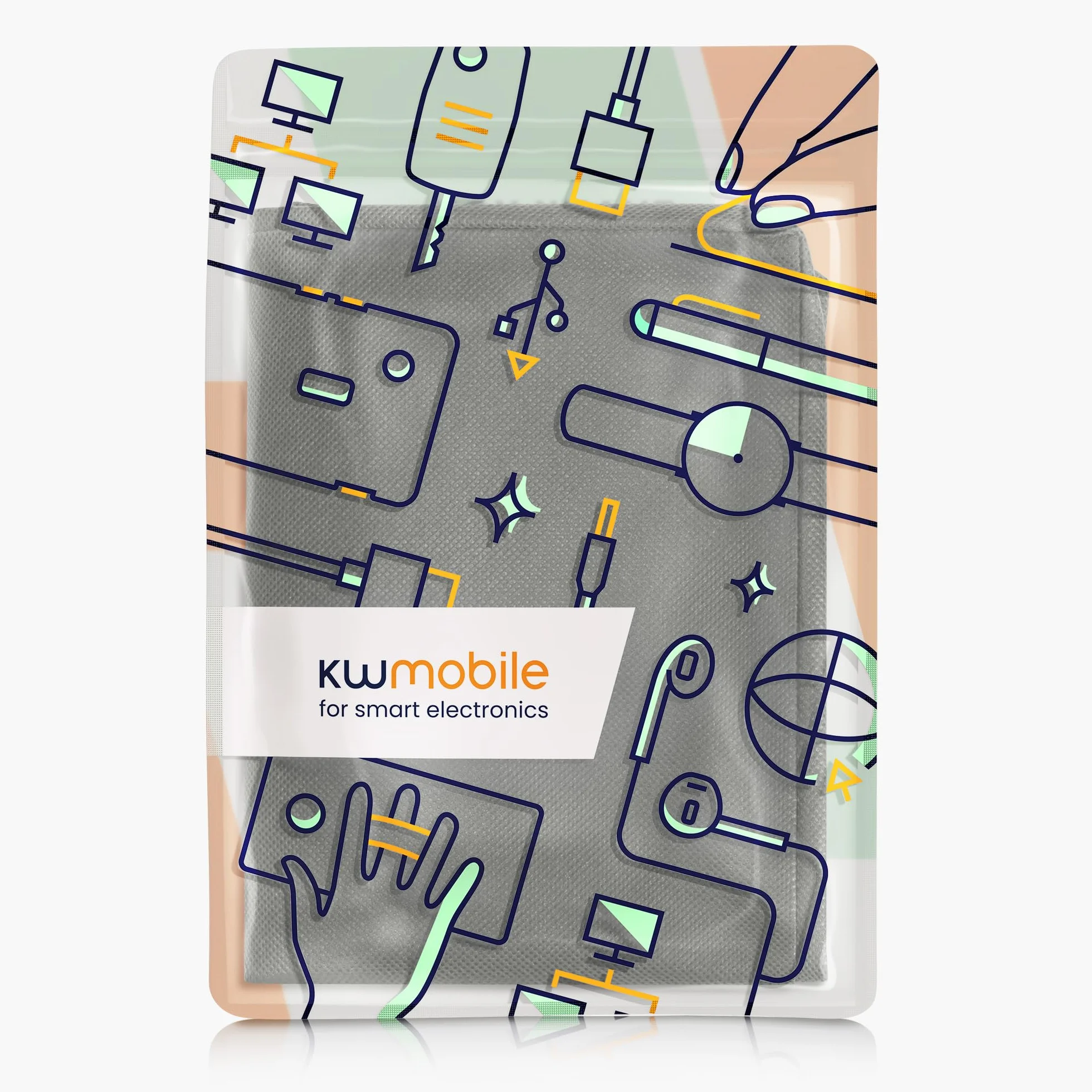 kwmobile Osłona przeciwpyłowa kompatybilna z Canon PIXMA MG3650 S, etui na drukarkę, pokrowiec ochronny z tkaniny, ciemnoszary