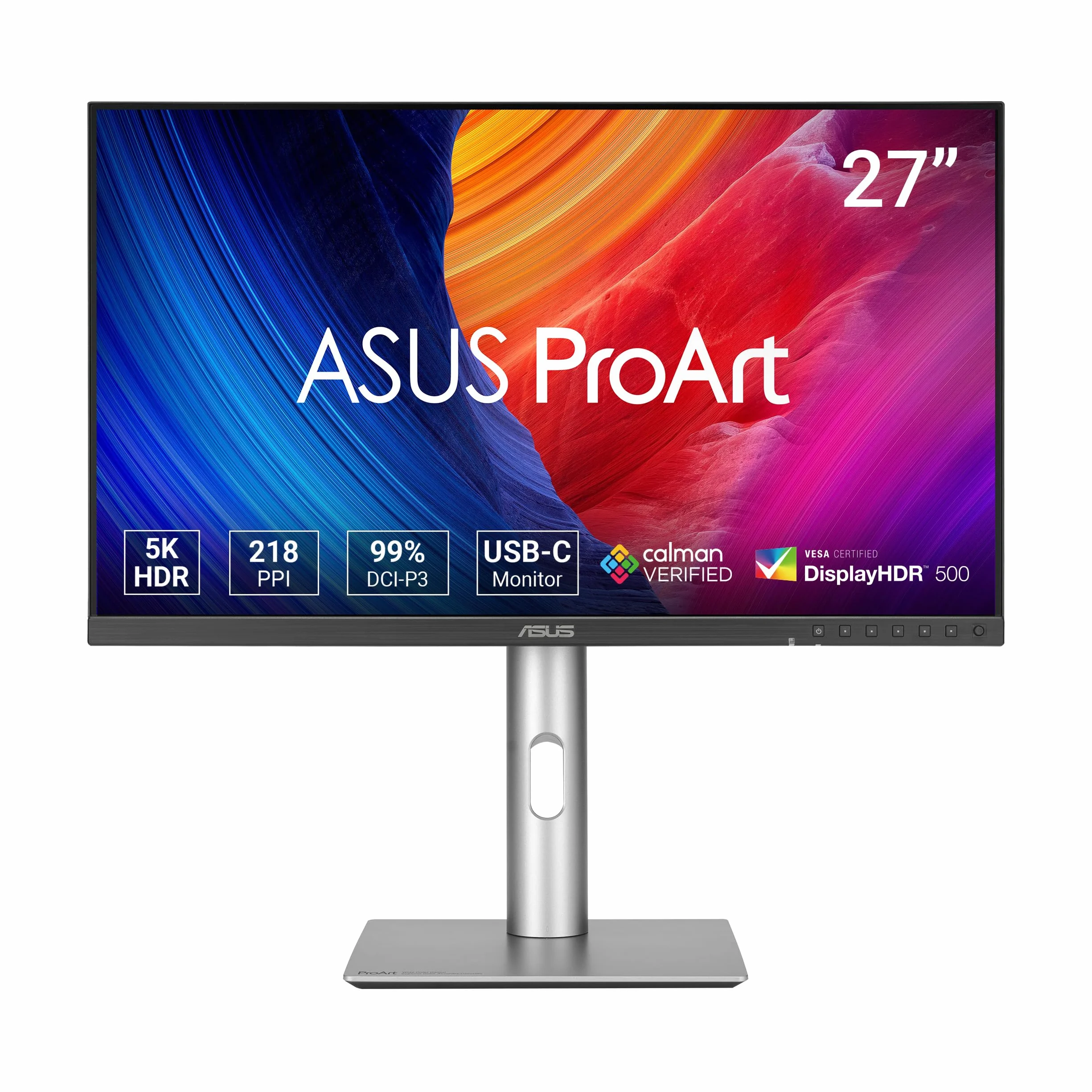 ASUS ProArt PA27JCV monitor 27" 5K 5120 x 2880 16:9 10-bit DisplayHDR 500 DisplayPort HDMI USB-C