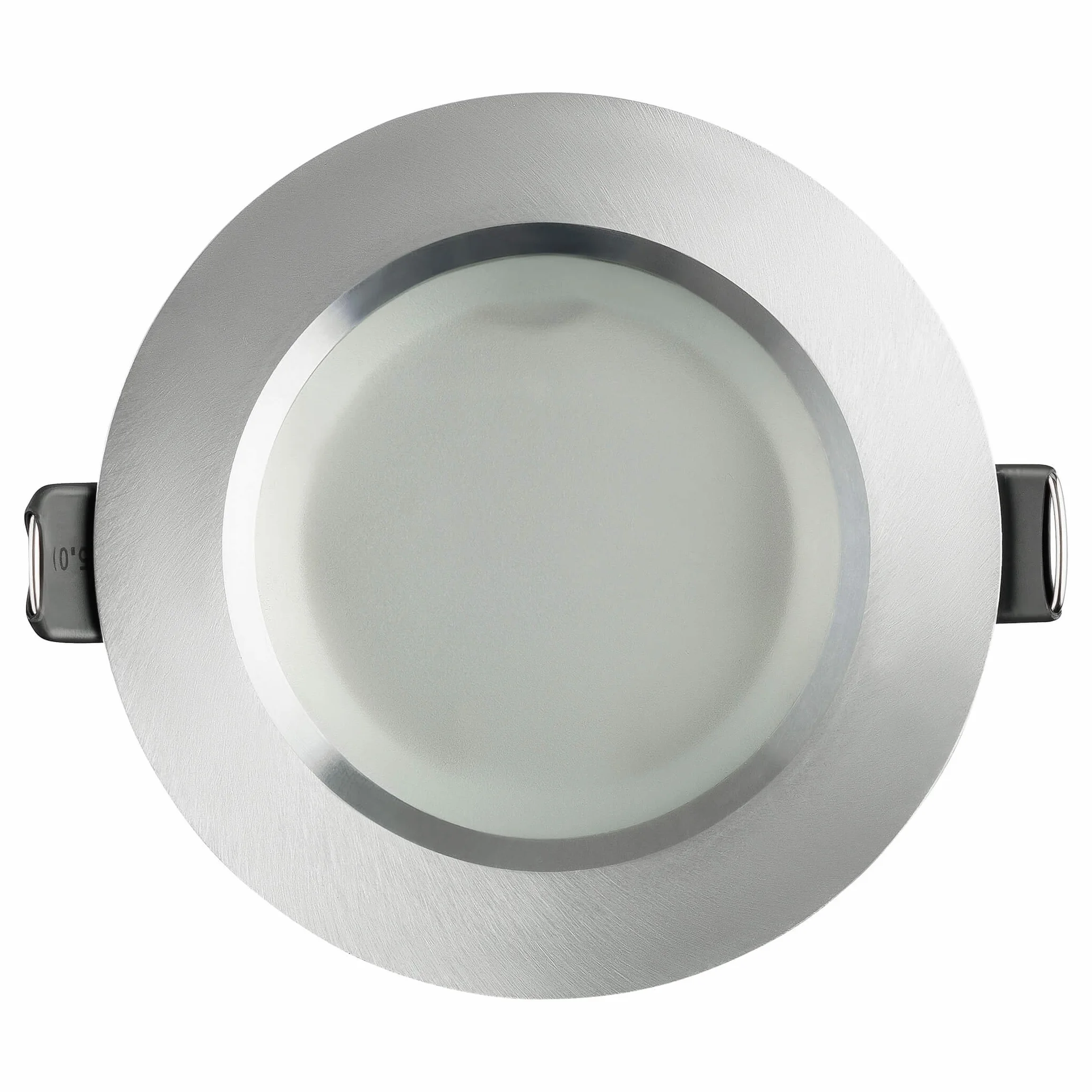 SEBSON Obudowa do reflektora wpuszczanego łazienka IP44 z oprawą GU10 LED Halogen 230 V - rama montażowa aluminiowa, średnica otworu 70 mm (67-83 mm) do montażu lamp sufitowych - zestaw 6 sztuk