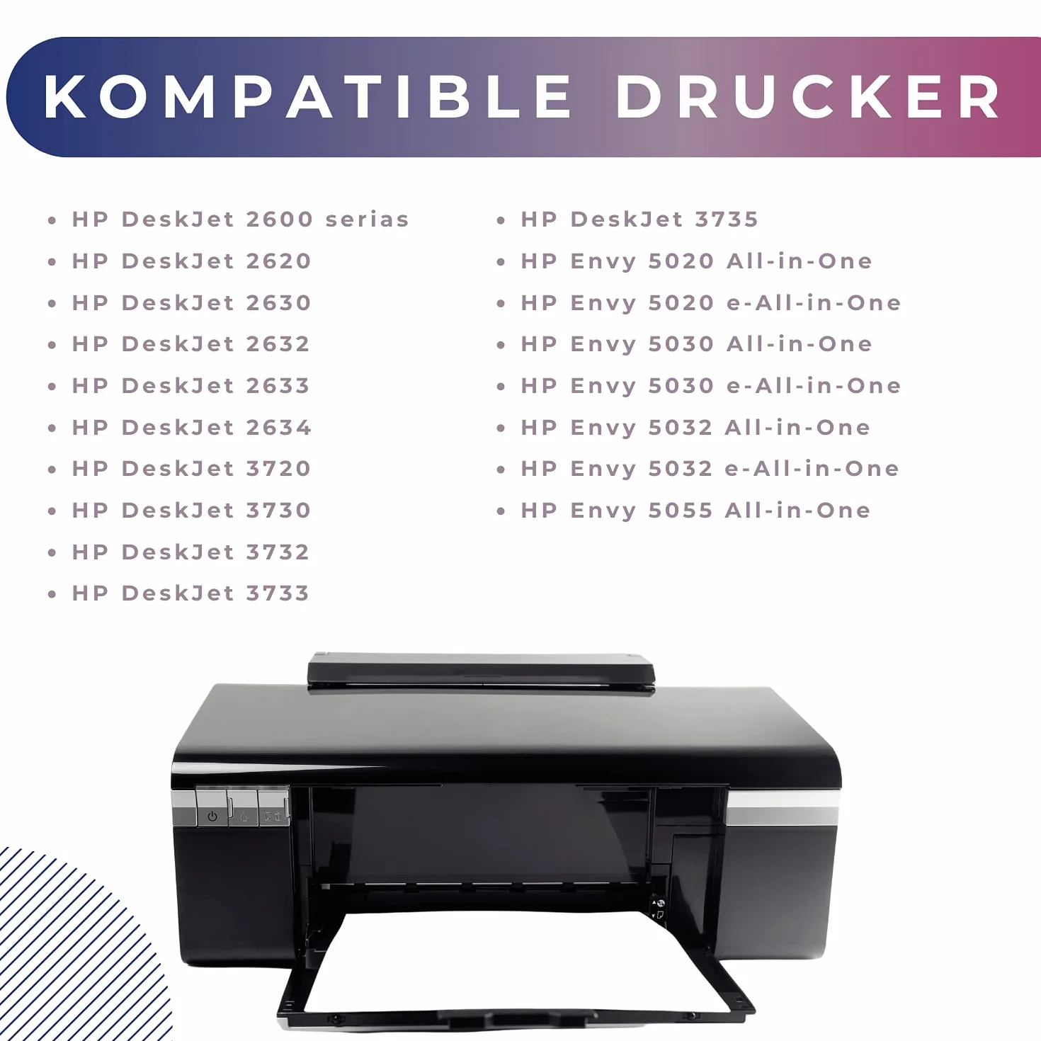 Tusz zamiennik HP 304 304XL do HP Envy 5020 Deskjet 2620 2630 3720 3730 (Zestaw Czarny + Kolor)