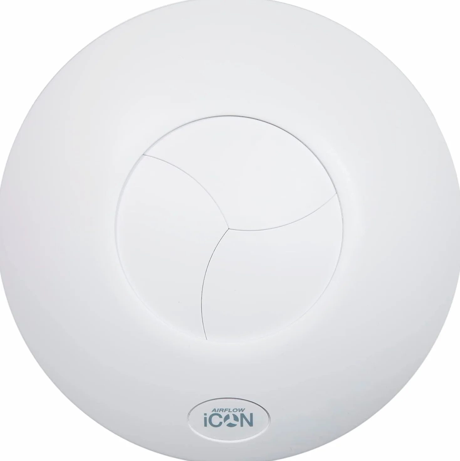 Airflow Okrągły wentylator wyciągowy iCon60 do dużej łazienki, pomieszczenia gospodarczego lub kuchni