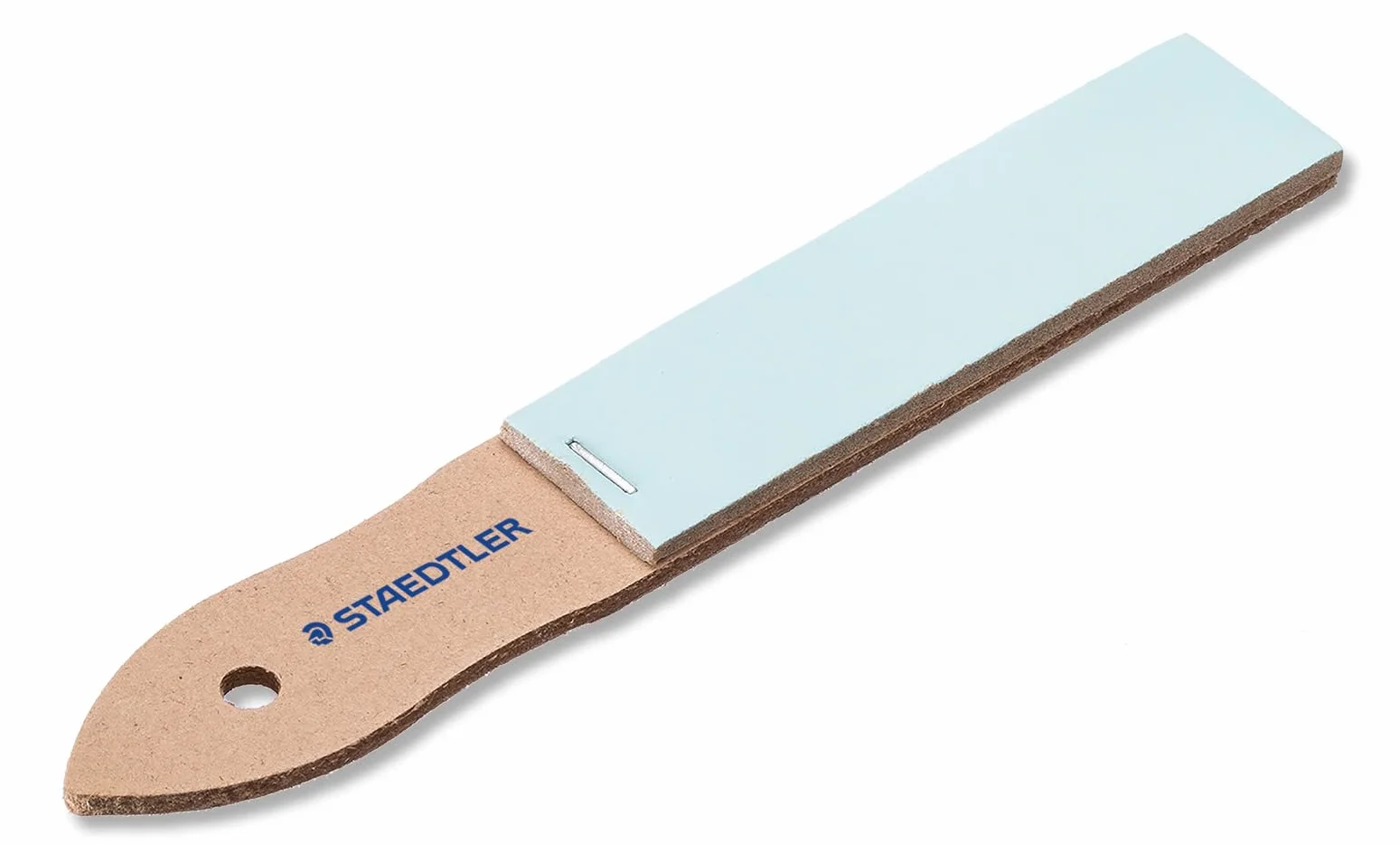 STAEDTLER 923 23BK-C papier ścierny (12 arkuszy drobnego papieru ściernego na drewnianym uchwycie, do ostrzenia, do stożkowych kształtów lub eliptycznych krzywych, blistrów)