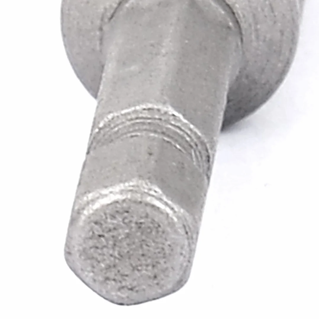 Sourcingmap a16011600ux0952 100 mm długości 8 mm sześciokątne gniazdo nakrętki szczelinowe adapter do bitów, srebrny szary