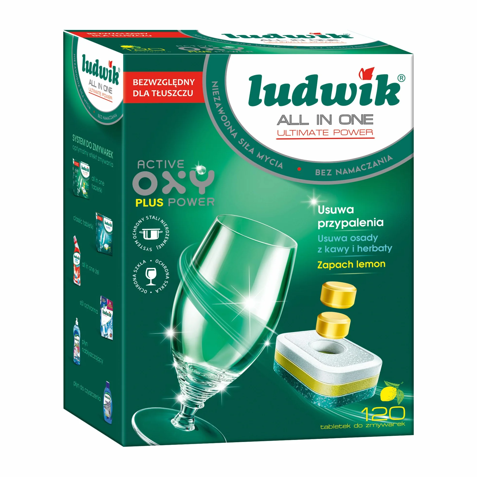 Ludwik All In One 120 sztuk tabletki do zmywarek P-Free