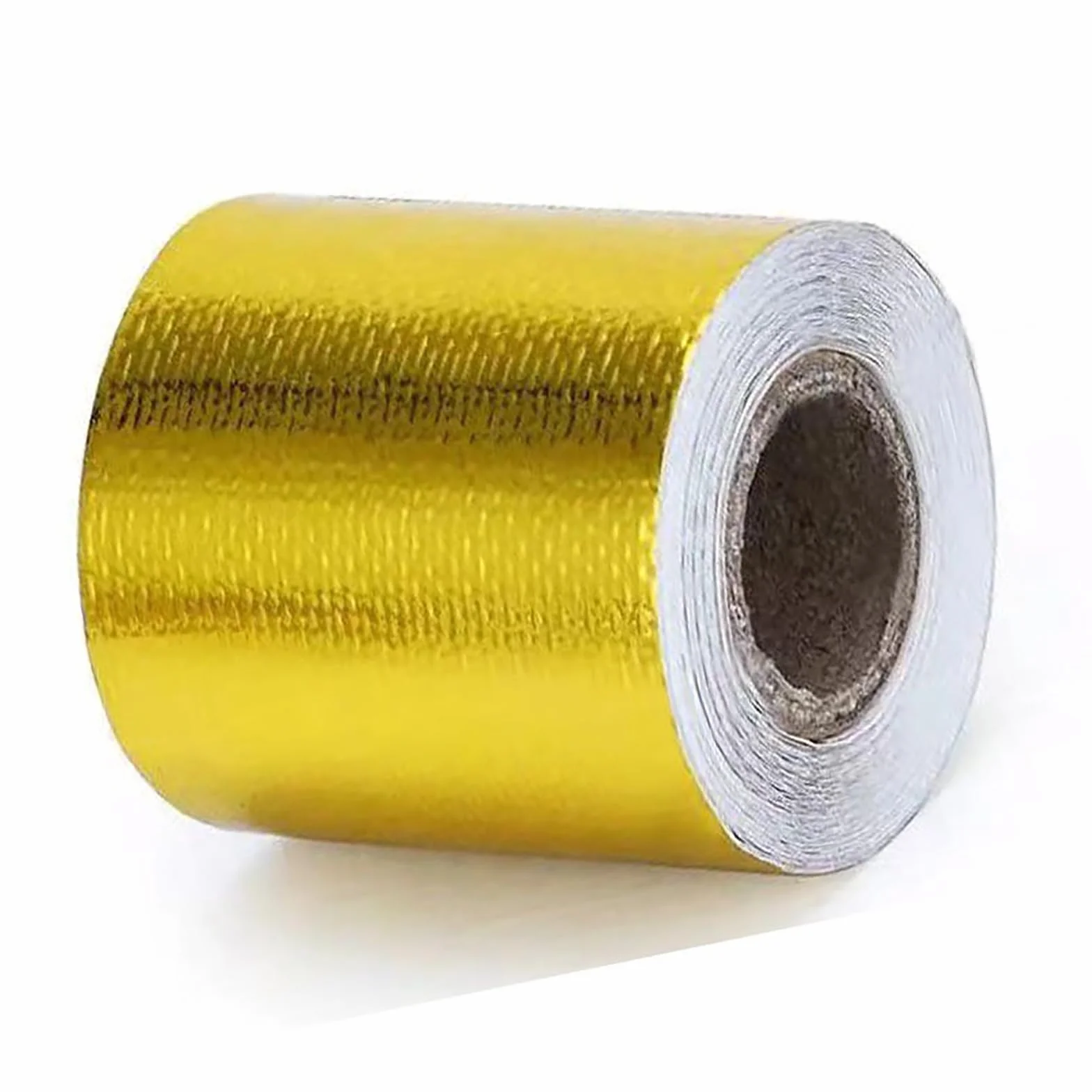 Aluminiowa taśma samoprzylepna, odblaskowa taśma klejąca osłona termiczna folia aluminiowa taśma klejąca do naprawy uszczelek izolacyjnych (złota 5 m x 5 cm)