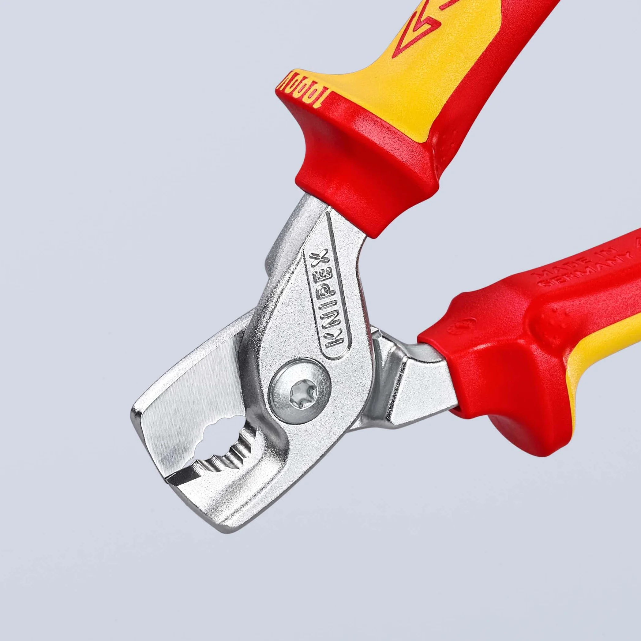 KNIPEX StepCut Nożyce do kabli chromowany z wielokomponentowymi osłonkami, izolowane wg VDE 160 mm, 95 16 160