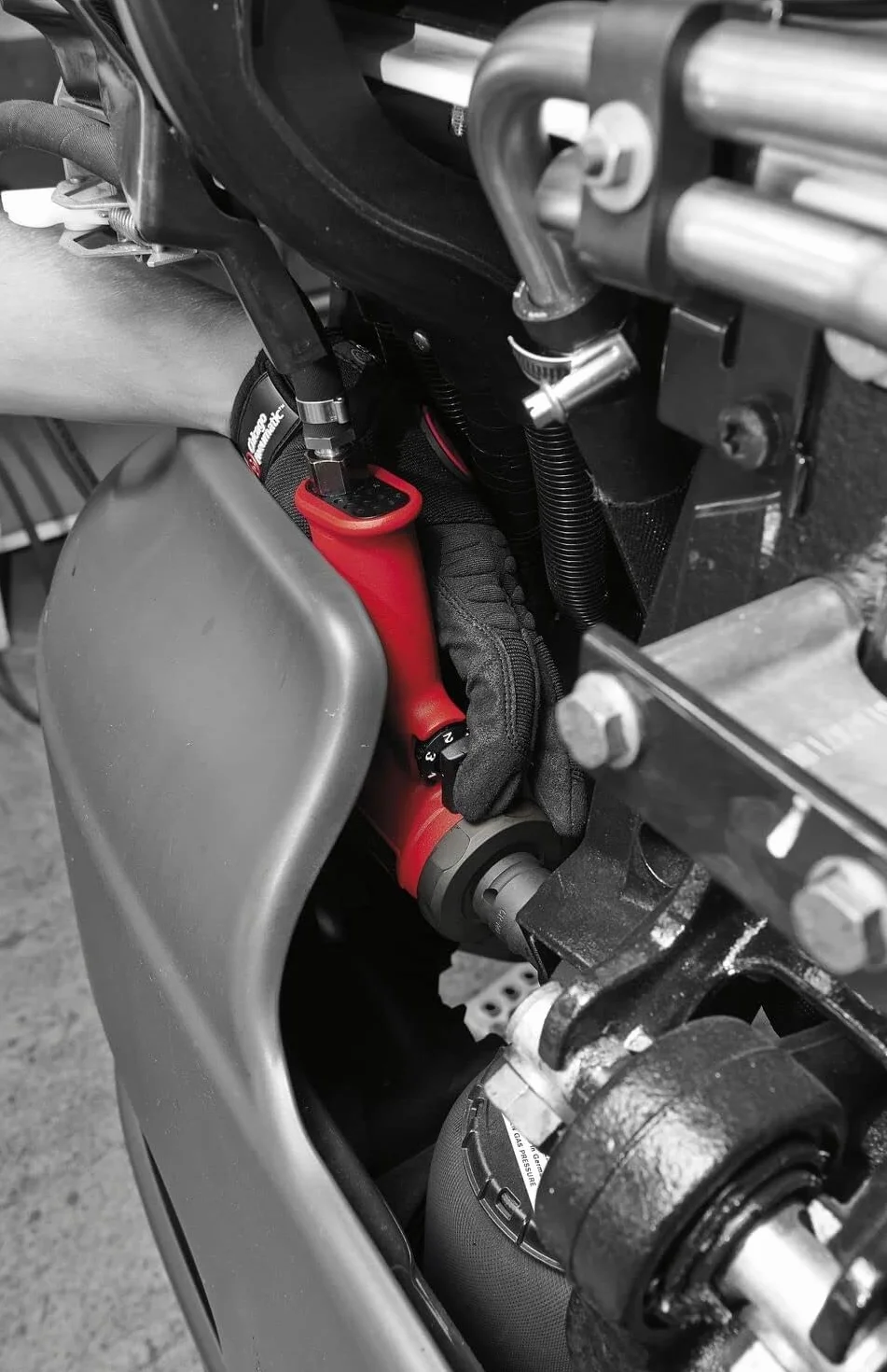 Chicago Pneumatic CP7732 Ultra Compact 1/2-calowy klucz udarowy, czerwony