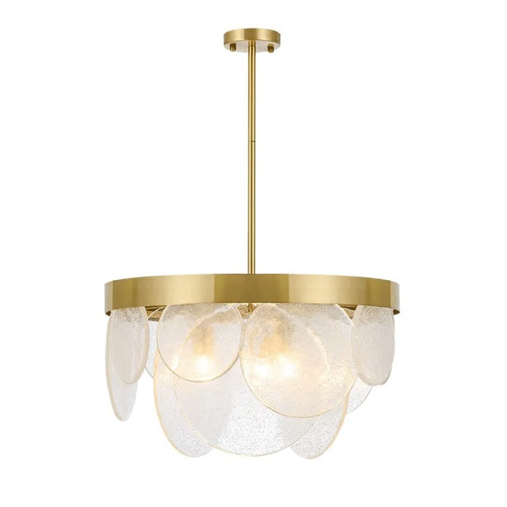 Lampa wisząca ze szkła bąbelkowego