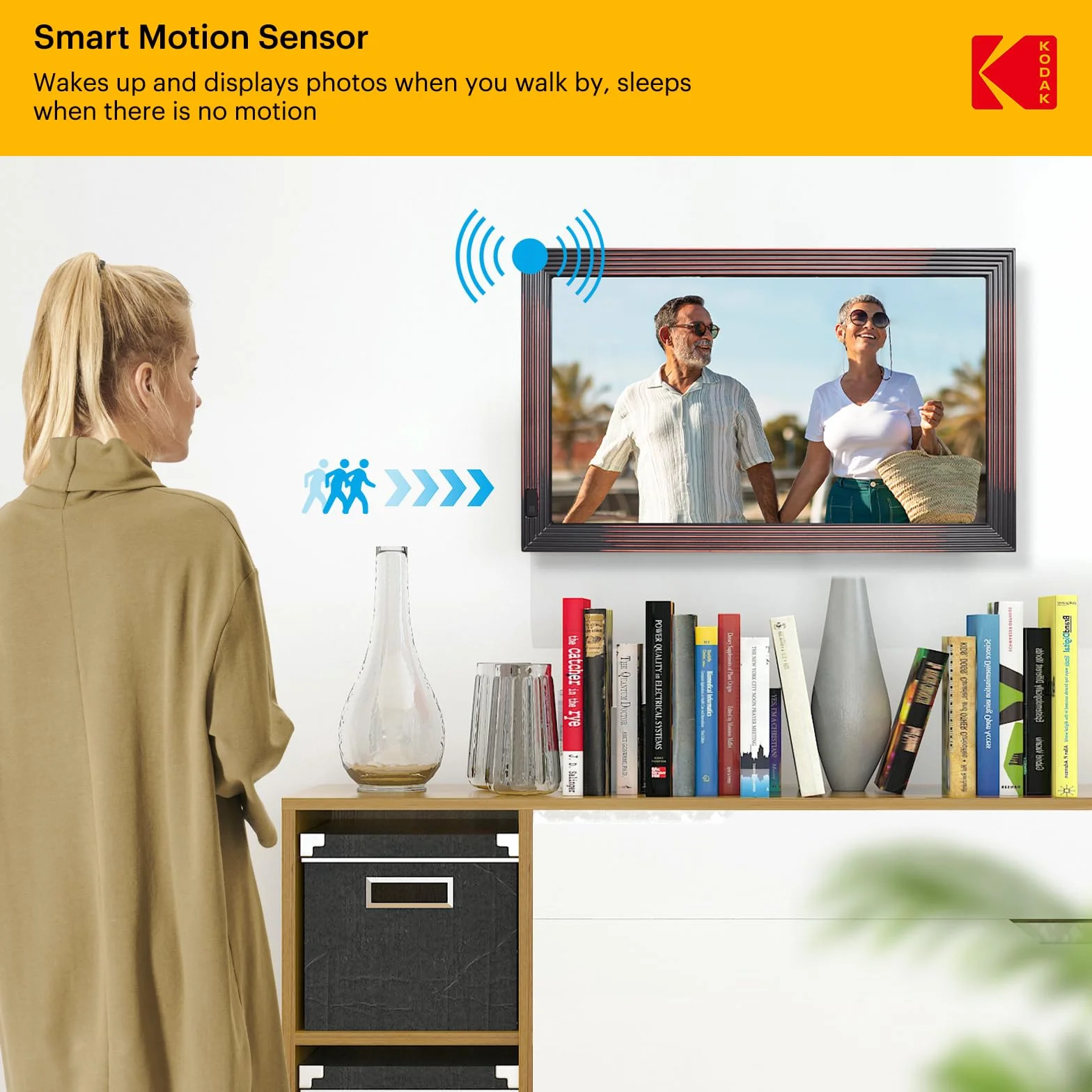 KODAK 21,5 cala Cyfrowa ramka na zdjęcia FHD Wi-Fi 32 GB
