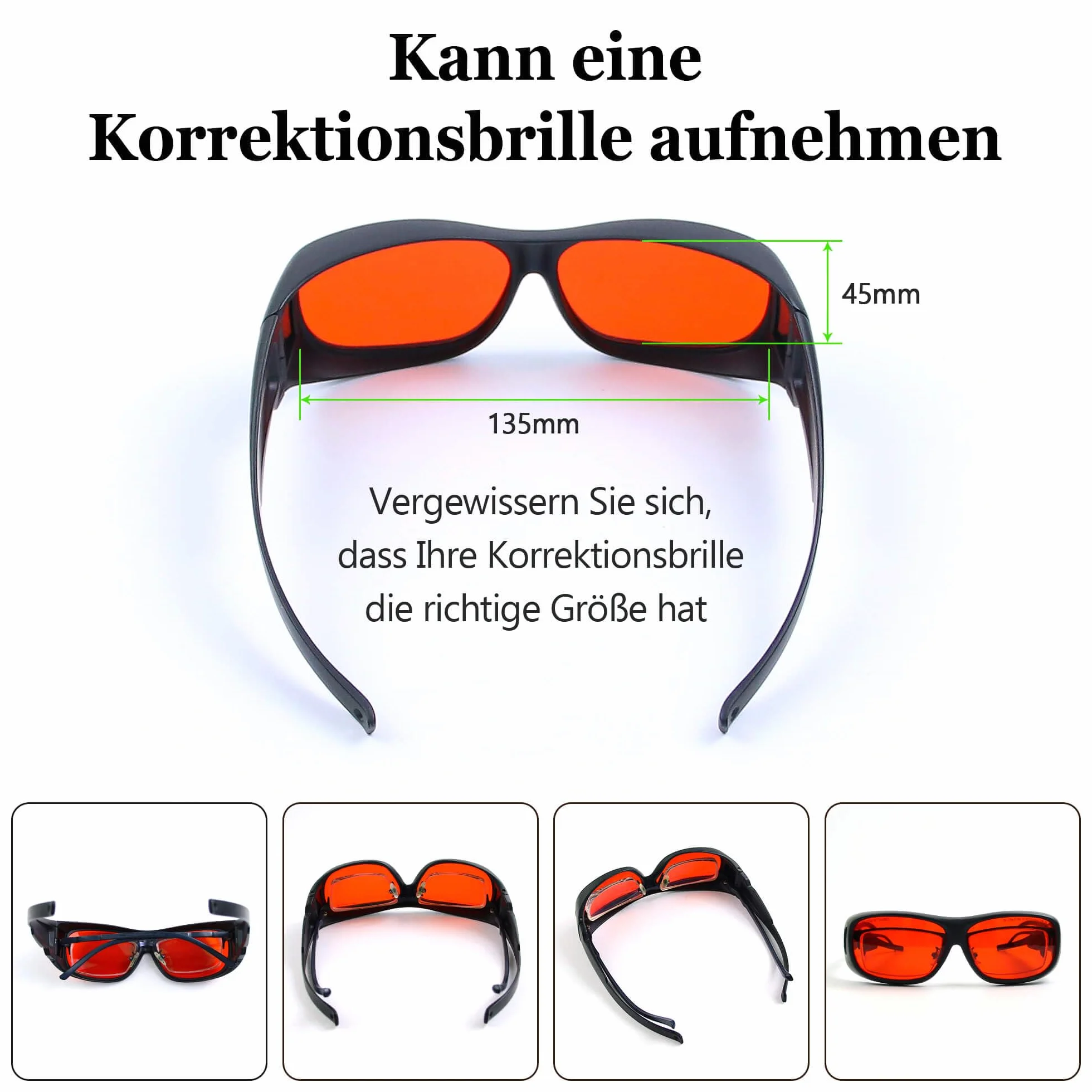 JILERWEAR OD6+ ochronne okulary ochronne 180 nm m-540 nm profesjonalne laserowe okulary ochronne do 405 nm, 445 nm, 532 nm i fioletowe/niebieskie/zielone okulary ochronne 450 nm (specjalnie do lasera