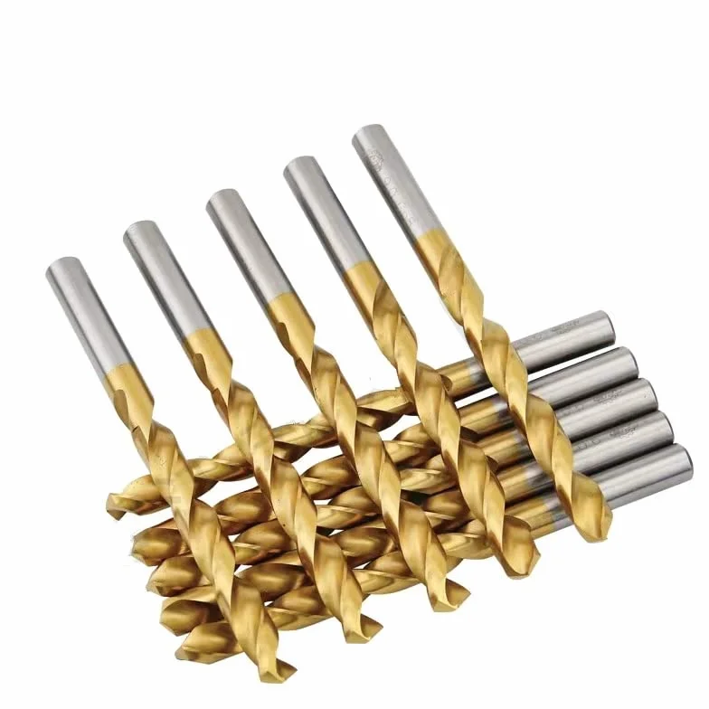 10 sztuk 0.5mm-5.0mm stal szybkotnąca pokryte tytanem proste wiertła kręte do metalu (1mm/1.5mm/2mm/2.5mm/3mm/4mm/5mm) (rozmiar: 2.0mm) (1.0mm)