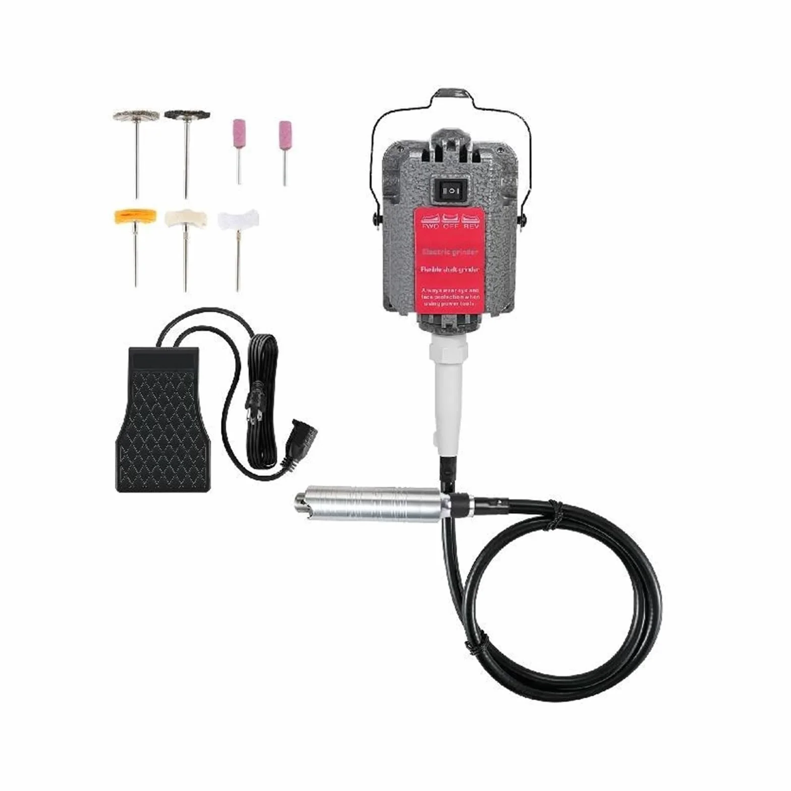 230W Mini SR elastyczny wałek młyna W/pedał 4mm uchwyt wiertarski wiszący szlifierka do biżuterii obrotowe narzędzie rzeźbienia w kamieniu,Elastyczna obsługa